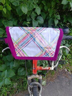 Handlebar Bag in Rainbow Stripes